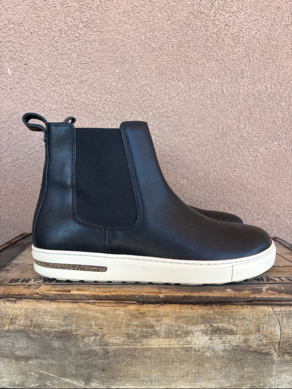 Birkenstock Bend Chelsea Boot In Black Leather - Picture 2 of 11
